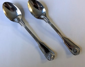 4 PC Towle Supreme Cutlery Canterbury Stainless Teaspoons  6" 