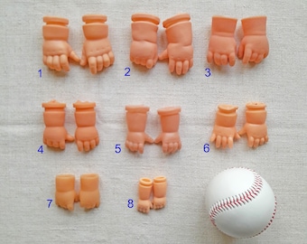Winzige Puppenarme, Vintage Baby-Puppenglieder, Vinyl und Kunststoff, Reparatur-Wiederverwendung, Puppenrestaurierung, Puppenherstellung, Assessment verändert, Bastelbedarf