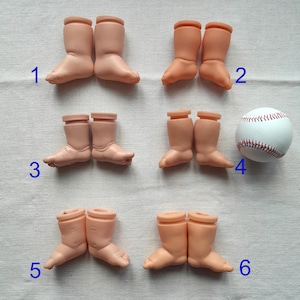 Big doll feet, Vintage baby doll foot, Vinyl and plastic legs, Repair reuse, Doll restoring, Puppet making Assemblage altered Craft supply