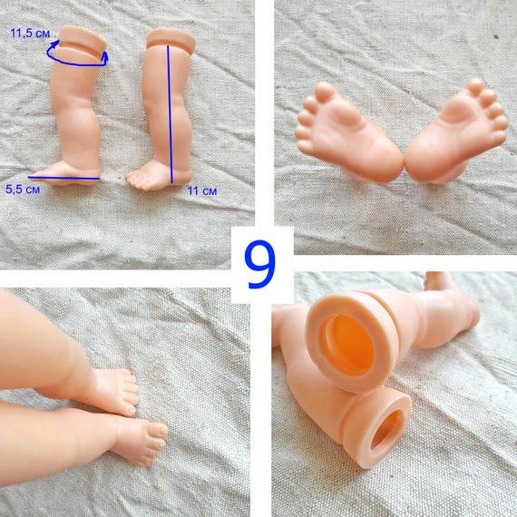 Vintage Big Doll Legs: Vinyl or Plastic Limbs for Repair, Restore Parts,  Craft Supply