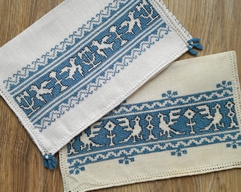 小物 1900s Hand Embroidery Handkerchief 小物 1900s Hand Embroidery Handkerchief Vintage Embroidered