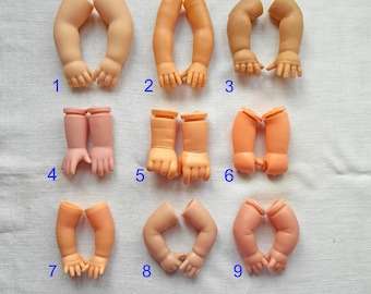 Vintage Big Doll Arms: Vinyl or Plastic Limbs for Repair, Restore Parts, Craft Supply
