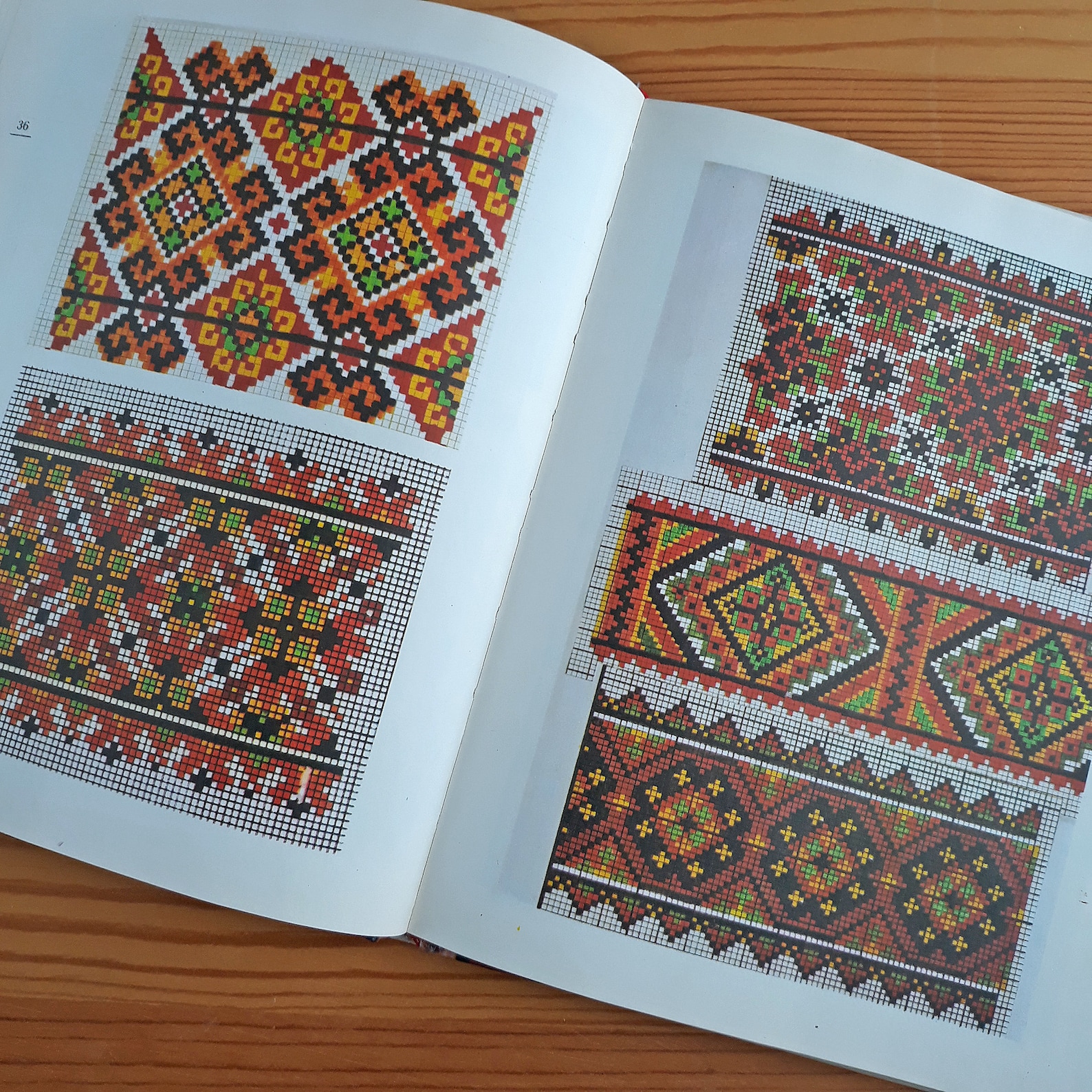Vintage book with patterns embroidery cross stitch Ukrainian Etsy
