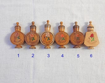 Vintage Wooden Needle Case: Sewing Pin Storage, Needle Holder, Rose Scented