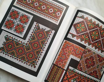 Ukrainian Cross Stitch Embroidery Book by Xenia Kolotylo, Big Paper Book 1992