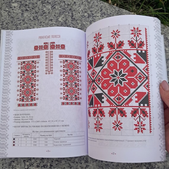 　刺繍本 UKRAINIAN EMBROIDERY Ukrainian Vyshyvanka, Paper Book Bebeshko, Learn to Embroider