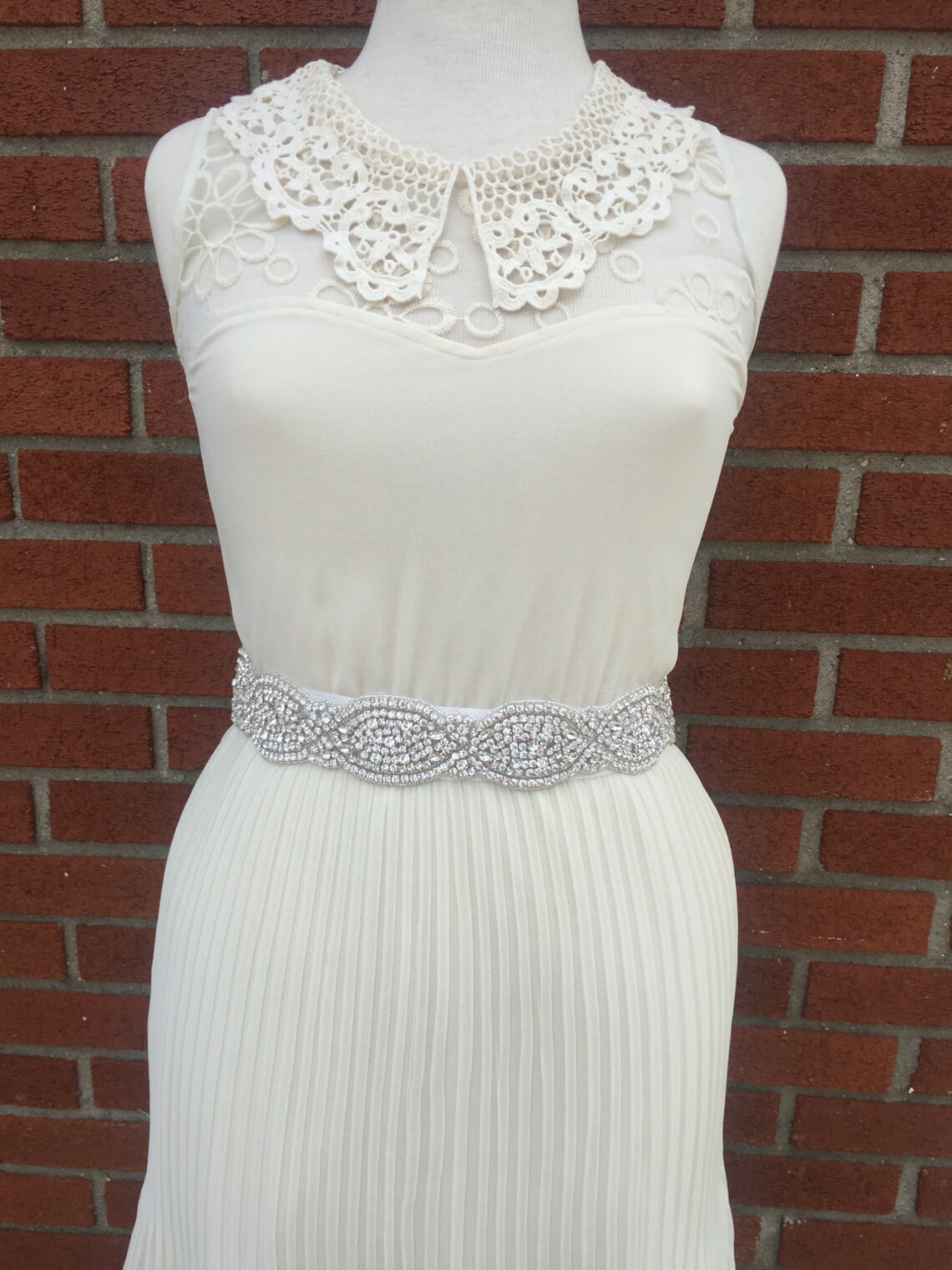 All around beading Bridal belt wedding belt bridal sash Etsy