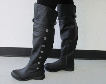 mens knee high dress boots