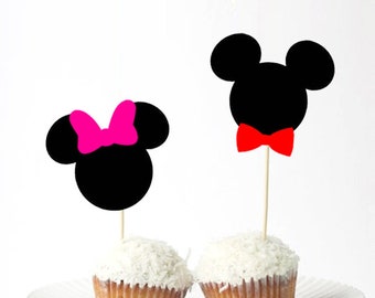 Ustensiles A Patisserie Materiel De Patisserie Pour Enfants Patisserie 24 X Disneys 3eme Anniversaire Minnie Mouse Cupcake Comestible Pour Gateaux