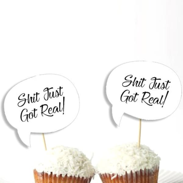 Shit Just Got Real - Etsy