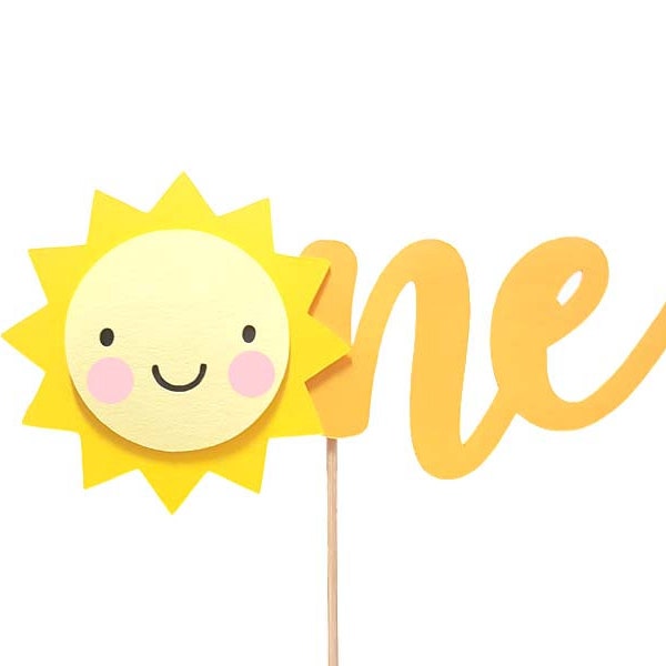 Sunshine Sun ONE Cake Topper