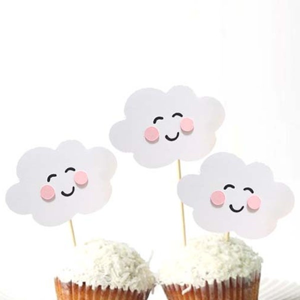 Cloud Cupcake Topper - Etsy