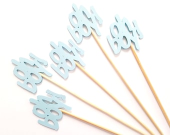 Set of 24Pcs - oh boy! Cupcake Topper