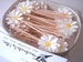 Set of 24Pcs - Daisy Party Picks, Cupcake Toppers, Toothpicks, Food Picks (pure white) 