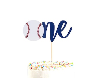 One Baseball Cake Topper, Baseball First Birthday, Baseball, Birthday, Baseball Birthday Decor, Sports Theme