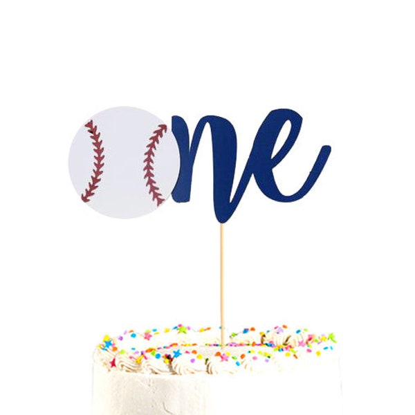 One Baseball Cake Topper, Baseball First Birthday, Baseball, Birthday, Baseball Birthday Decor, Sports Theme