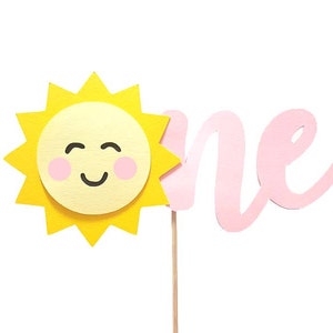 Sunshine Sun ONE Cake Topper