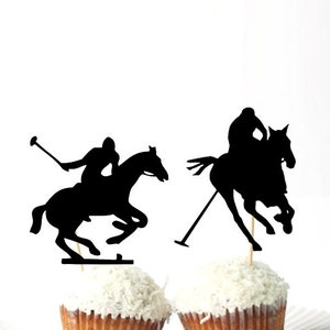 Set of 24Pcs Double Sided - Polo Cupcake Toppers
