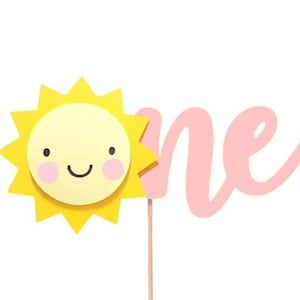 Sunshine Sun ONE Cake Topper