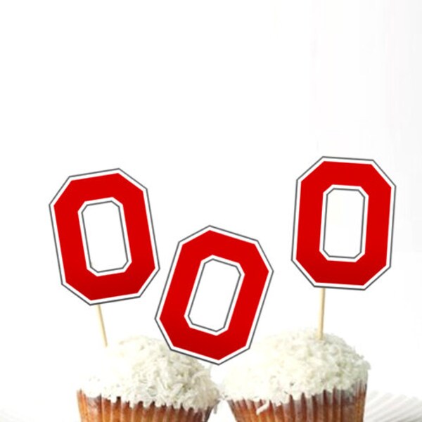 College Cupcake Toppers - Etsy