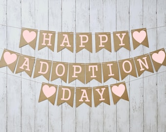 Happy Adoption Day Banner, Adoption Banner, Pet Rescue Adoption Banner, Child Adoption Banner