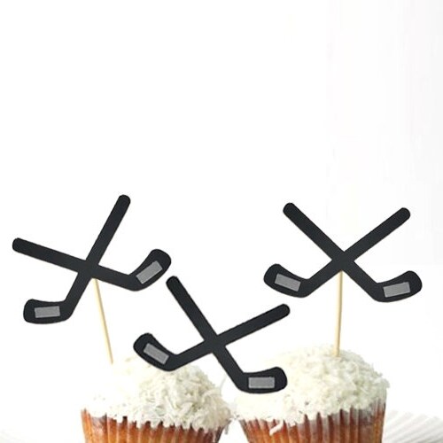 Hockey Rink Edible 2D Fondant Birthday Cake/cupcake Topper Etsy