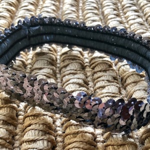Gray Grey 1&quot; Stretch Sequin Headband Team Softball Basketball Volleyball Soccer Track