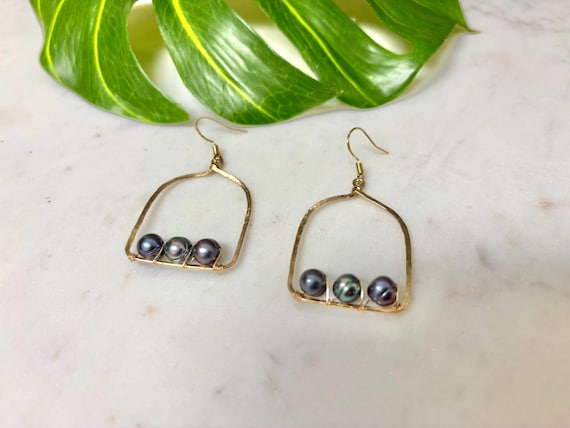 Church Window Pearl Earrings