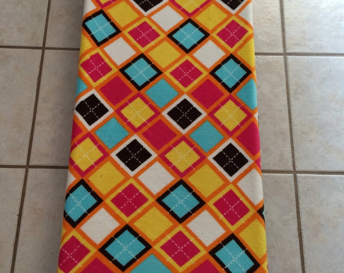 Daycare Cot Cover Girl Bright Arglye READY TO SHIP Etsy