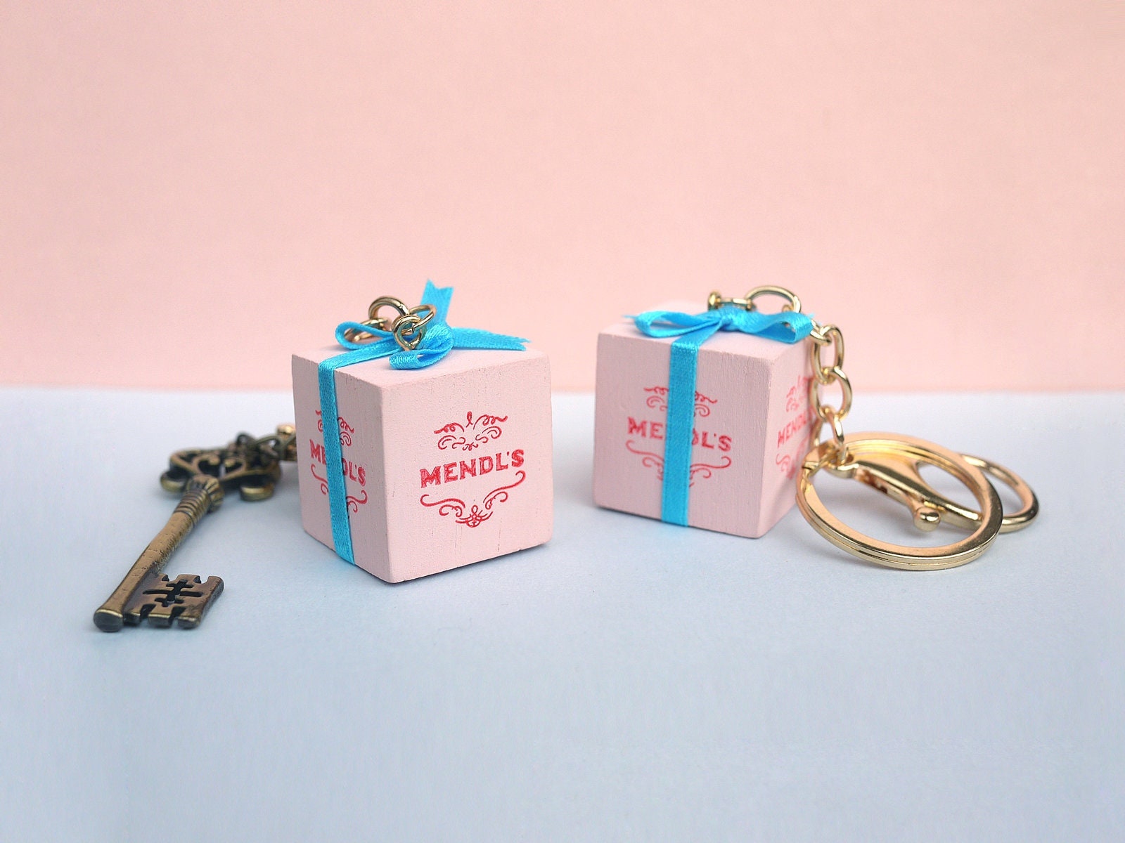 Piscina batería temor Mendl's Box Wooden Keychain Grand Budapest Hotel Wes - Etsy