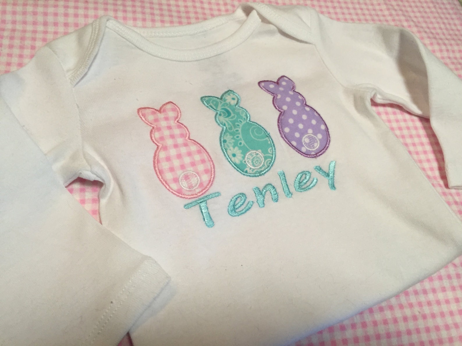 Personalized Girls Easter Egg Shirt or Outfit. Made to Order Etsy