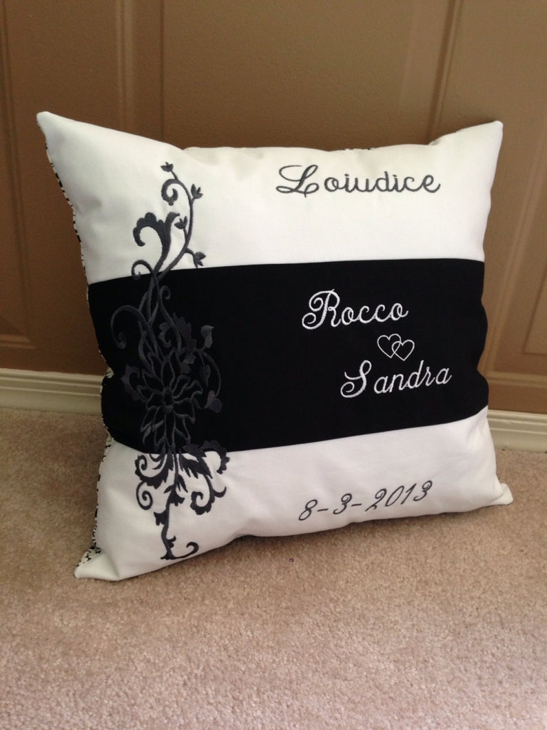 Unique Customizable Wedding Gift Pillow Personalized Etsy