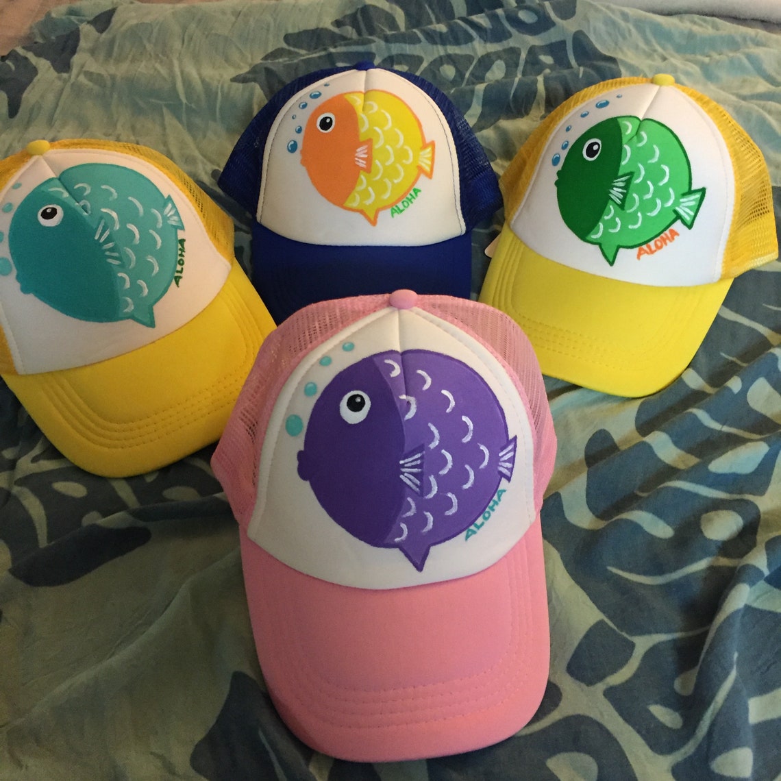 Puffer Fish Keiki Trucker Hat Etsy