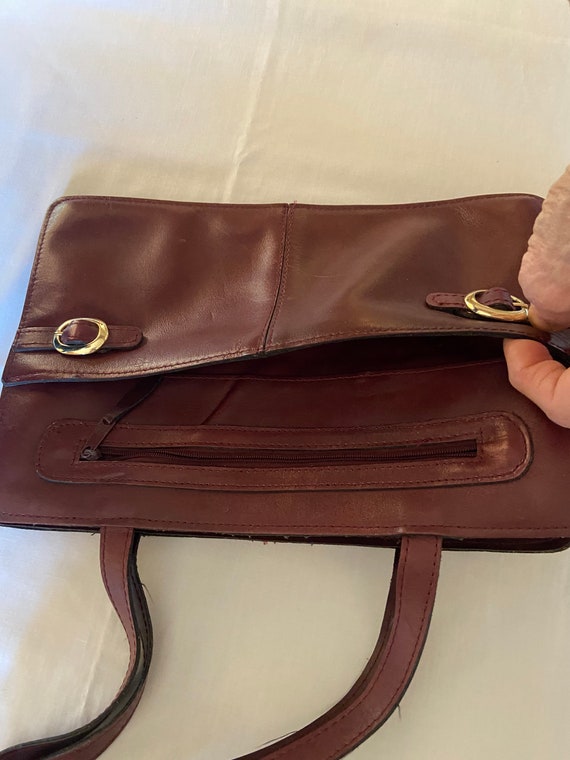 Beautiful Vintage Brown Leather Purse - image 6