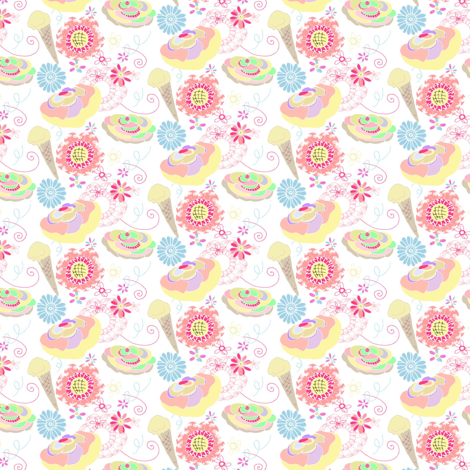 Floral Digital Paper Pastel Paper Flower Digital Paper Pack Etsy