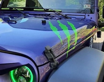 Claw Mark sticker sticker, kras sticker, sticker voor auto beest kras, cadeau-idee voor auto, autoruit sticker, auto bumpersticker 047