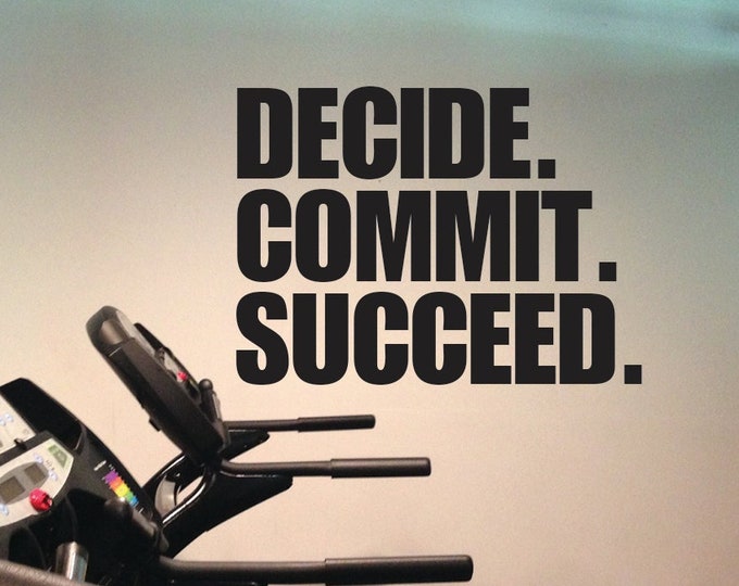 Fitness Center Design Decor. Motivational Wall Decal