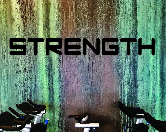 GYM WALL QUOTES, Strength Wall Decal, Home Gym Design, Office Wall Decal