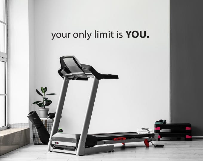Physical Therapist Office Decor, Fitness Decor, classroom decor. Your Only Limit Is You.