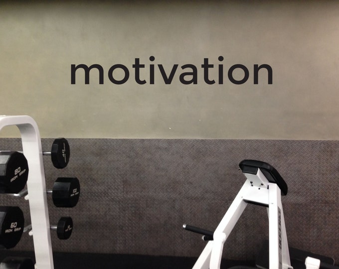 Healthy Living Wall Decal, Motivation Gym Wall Decal. Classroom Wall Art
