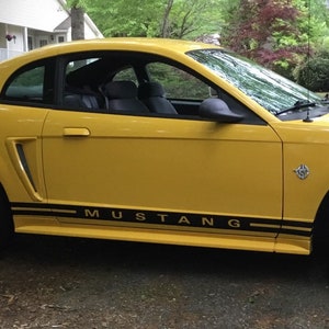 MUSTANG Rocker Panel Decal Door Stripe Vinyl Sticker All Years 81 Inch 001
