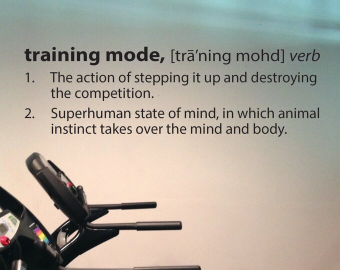 Gym Wall Decal, Training Mode Defintion
