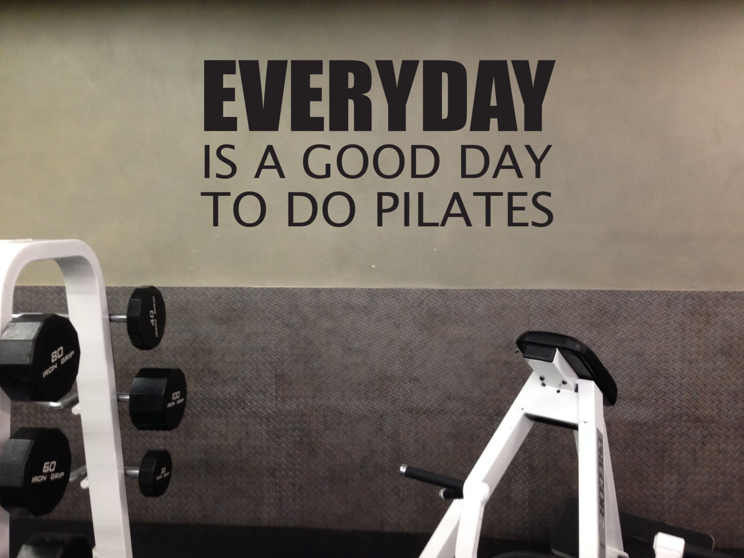 Pilates Decor, Pilates Wall Decal, Pilates Vinyl Decal, EVERYDAY is a Good  Day to Do Pilates 