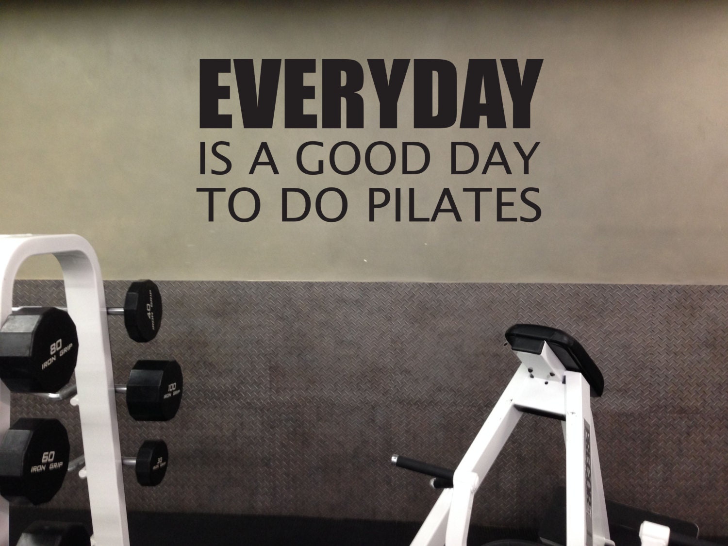 Pilates Decor, Pilates Wall Decal, Pilates Vinyl Decal, EVERYDAY