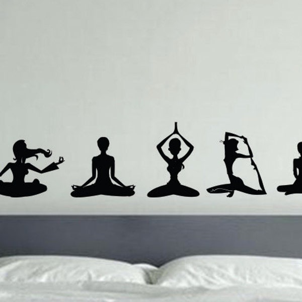 Yoga Wall Decal Etsy