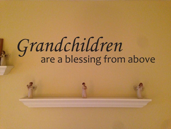 Grandchildren Wall Decal, Gift for Grandparent. Home Wall Decal