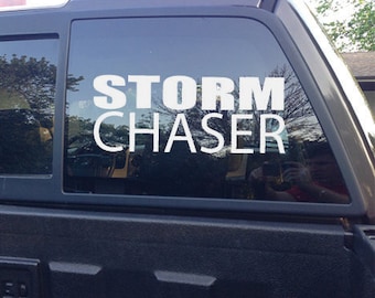 STORM CHASER. Vinyl Car Decal. Truck Decal