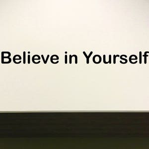 Classroom Wall Decal, Classroom Decor, Believe in Yourself chalkboard sticker