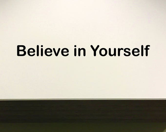 Classroom Wall Decal, Classroom Decor, Believe in Yourself chalkboard sticker
