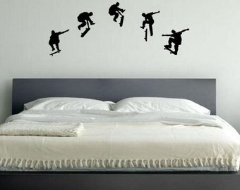 Kids Room Decor, Skateboard Vinyl Decal Wall Art, Kids room, Wall Sticker for Kids 189